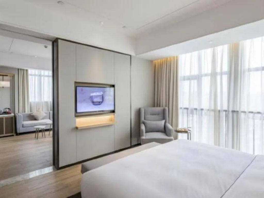 Bed in Echeng Hotel Nanning Jiangnan Wanda Baisha Avenue
