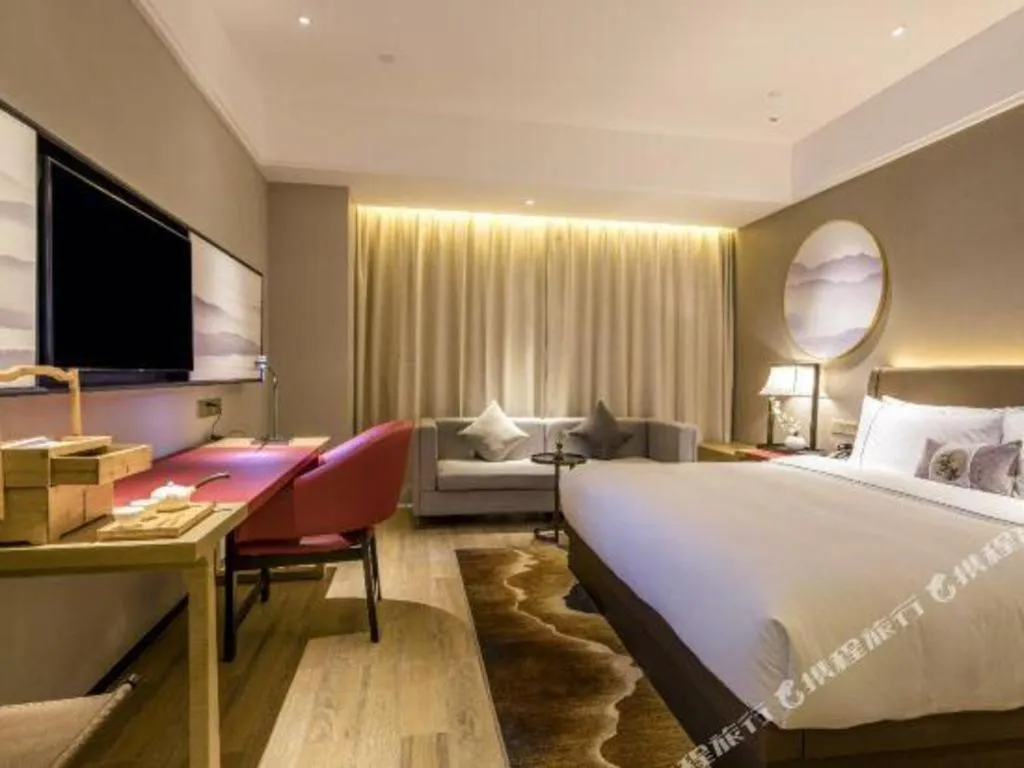 Bed in Echeng Hotel Nanning Jiangnan Wanda Baisha Avenue