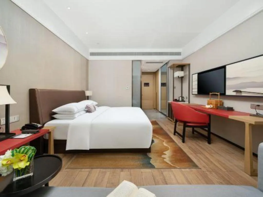 Bed in Echeng Hotel Nanning Jiangnan Wanda Baisha Avenue