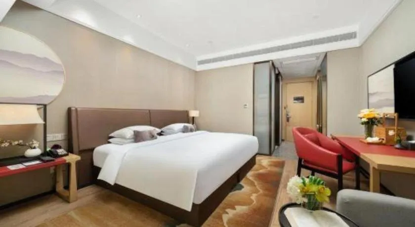 Bed in Echeng Hotel Nanning Jiangnan Wanda Baisha Avenue