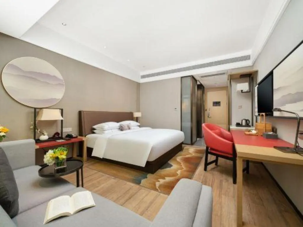 Bed in Echeng Hotel Nanning Jiangnan Wanda Baisha Avenue