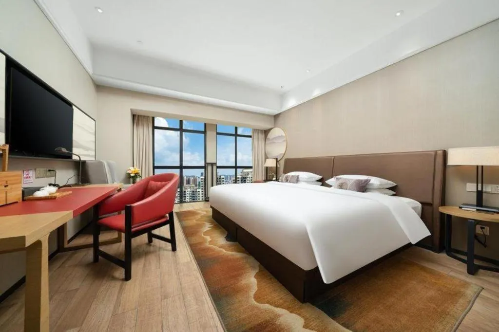 Bed in Echeng Hotel Nanning Jiangnan Wanda Baisha Avenue