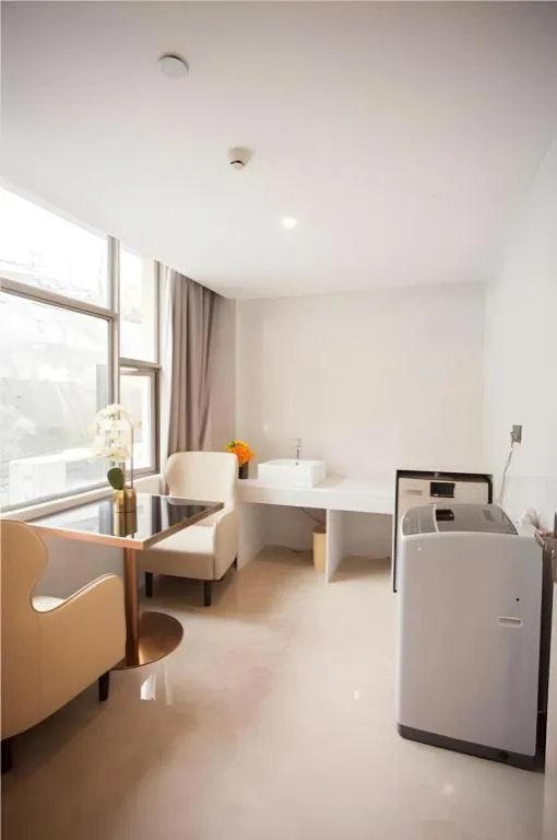 Bed in Echarm Hotel Xianning Tongshan Niutoushan National Forest Park