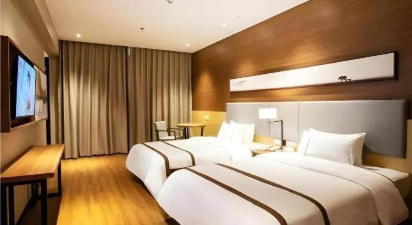 Bed in JTOUR Inn Yulin Railway Station Industrial Products Market