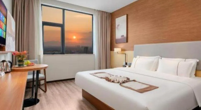 Bed in JTOUR Inn Yulin Railway Station Industrial Products Market