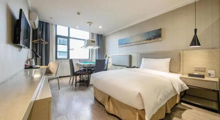 Bed in Borrman Hotel Wuhan Yangluo Metro Station Shenshuigang Bed in Borrman Hotel Wuhan Yangluo Metro Station Shenshuigang