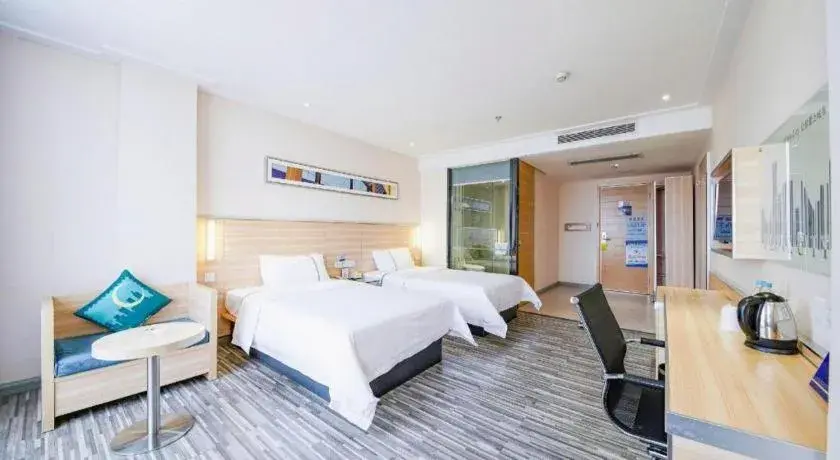 Bed in City Comfort Inn Wuhan University Guangbutun Metro Station Bed in City Comfort Inn Wuhan University Guangbutun Metro Station