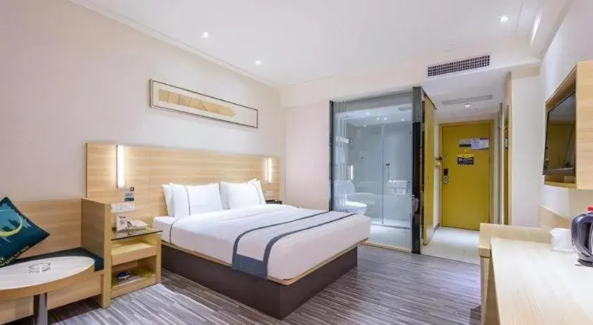 Bed in City Comfort Inn Wuhan University Guangbutun Metro Station Bed in City Comfort Inn Wuhan University Guangbutun Metro Station