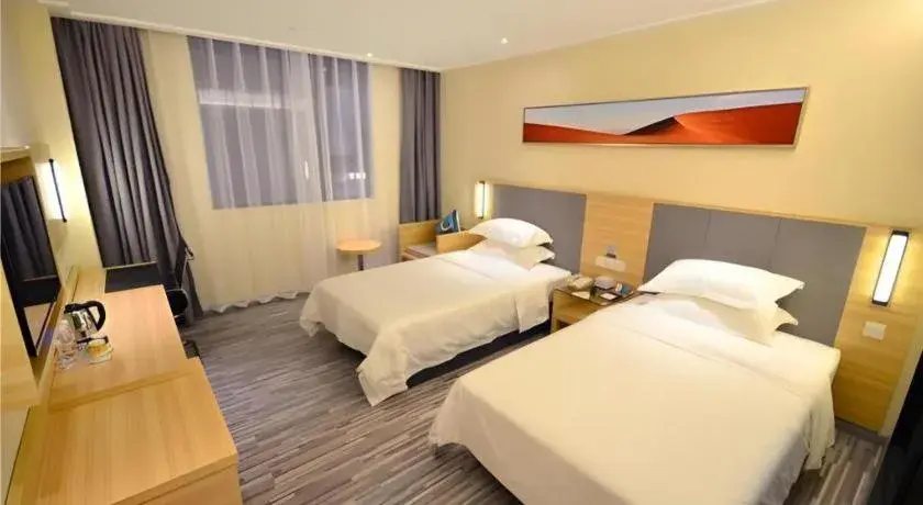 Bed in City Comfort Inn Wuhan University Guangbutun Metro Station Bed in City Comfort Inn Wuhan University Guangbutun Metro Station