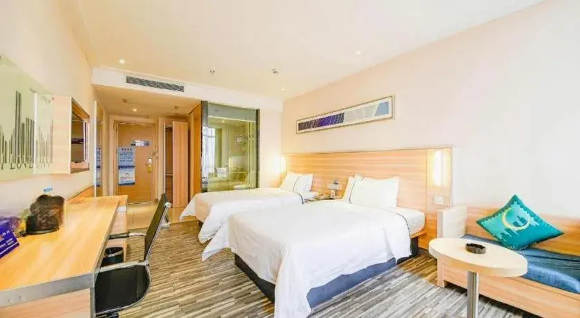 Bed in City Comfort Inn Wuhan University Guangbutun Metro Station Bed in City Comfort Inn Wuhan University Guangbutun Metro Station