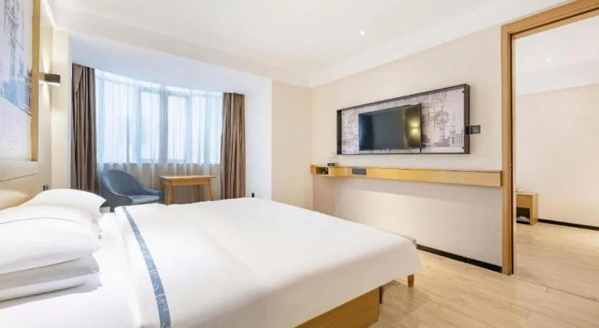 Bed in City Comfort Inn Guangzhou Liwan Zengjiao Jushu Metro Station