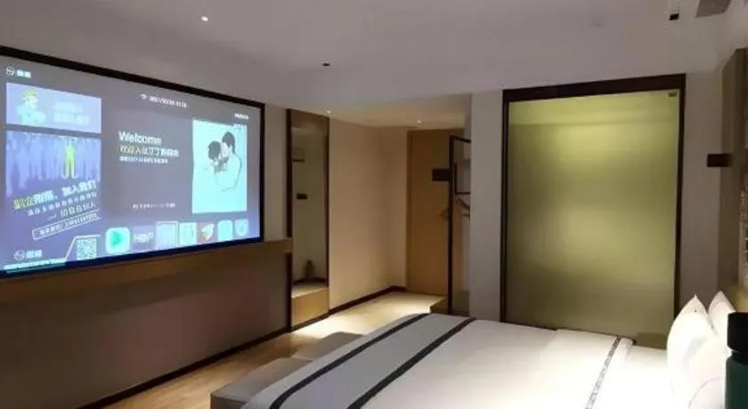 Bed in City Comfort Inn Guangzhou Liwan Zengjiao Jushu Metro Station