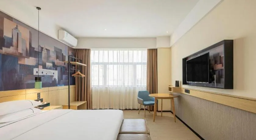 Bed in City Comfort Inn Guangzhou Liwan Zengjiao Jushu Metro Station
