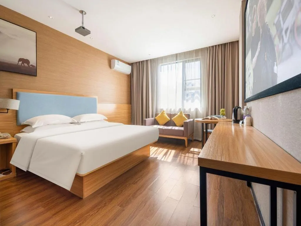 Bed in JTOUR Inn Guigang Life Port High-speed Railway Station