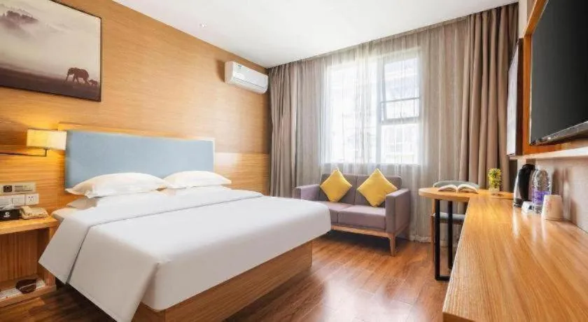 Bed in JTOUR Inn Guigang Life Port High-speed Railway Station