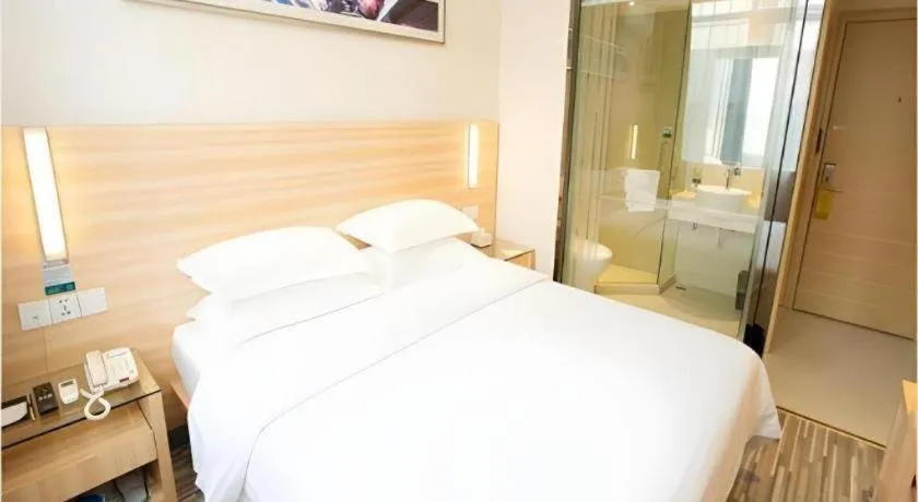 Bed in City Comfort Inn Wuhan Wuchang Railway Station East Square