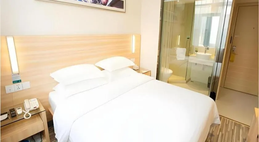 Bed in City Comfort Inn Wuhan Wuchang Railway Station East Square