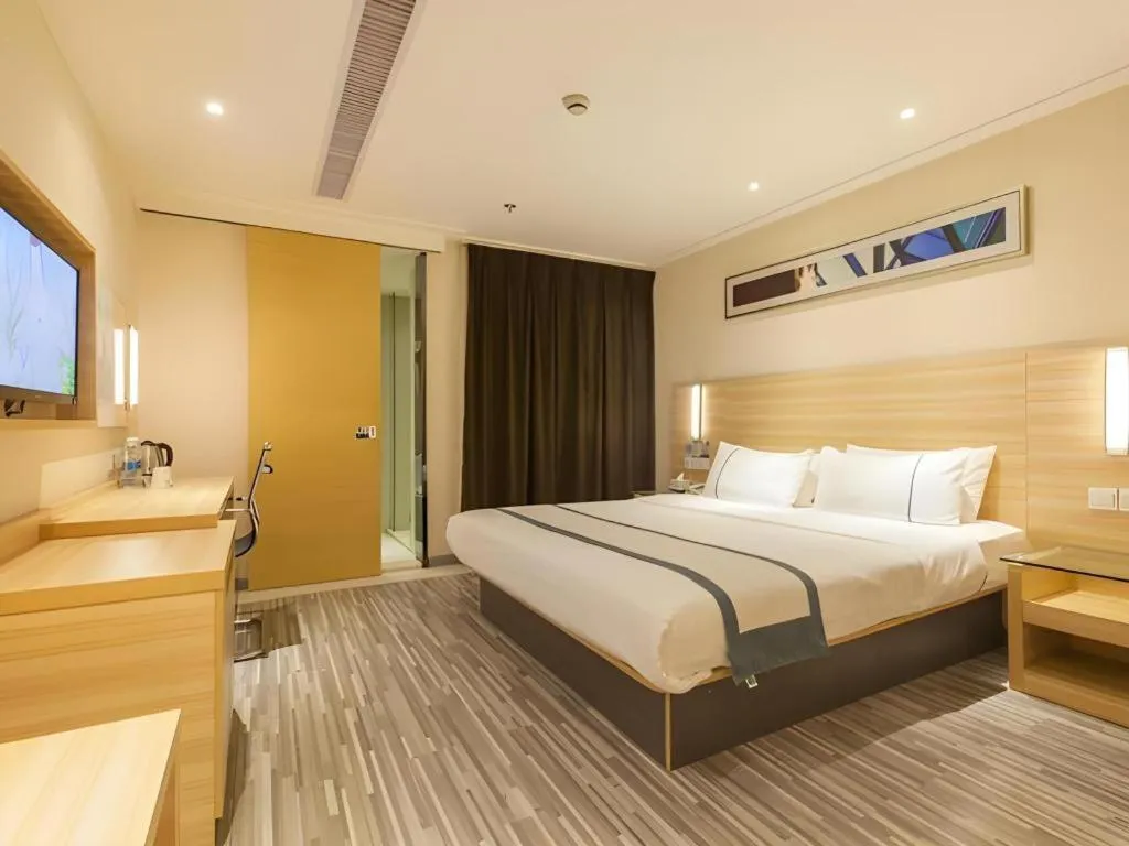 Bed in City Comfort Inn Wuhan Wangjiawan Longyangcun Metro Station