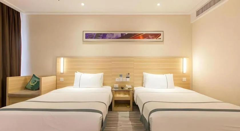 Bed in City Comfort Inn Wuhan Wangjiawan Longyangcun Metro Station