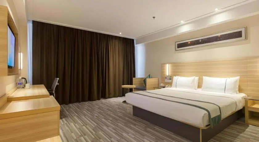 Bed in City Comfort Inn Wuhan Wangjiawan Longyangcun Metro Station