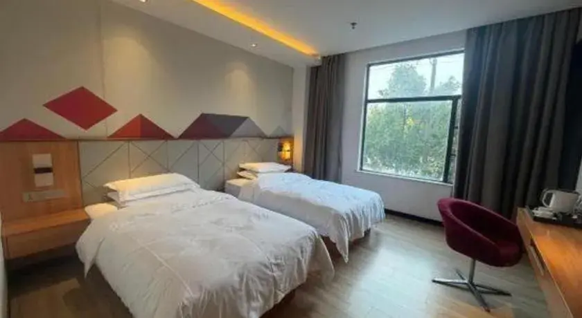 Bed in Borrman Hotel Jingzhou Jiangjin West Road Wanda Plaza Fantawild Bed in Borrman Hotel Jingzhou Jiangjin West Road Wanda Plaza Fantawild