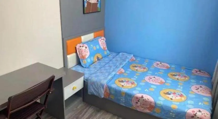 Bed in Borrman Hotel Jingzhou Jiangjin West Road Wanda Plaza Fantawild