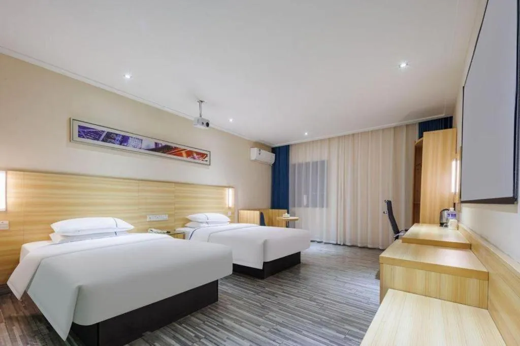 Bed in City Comfort Inn Wuhan Hongshan District Baishazhou Huangjiahu University Town