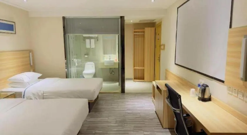 Bed in City Comfort Inn Wuhan Hongshan District Baishazhou Huangjiahu University Town