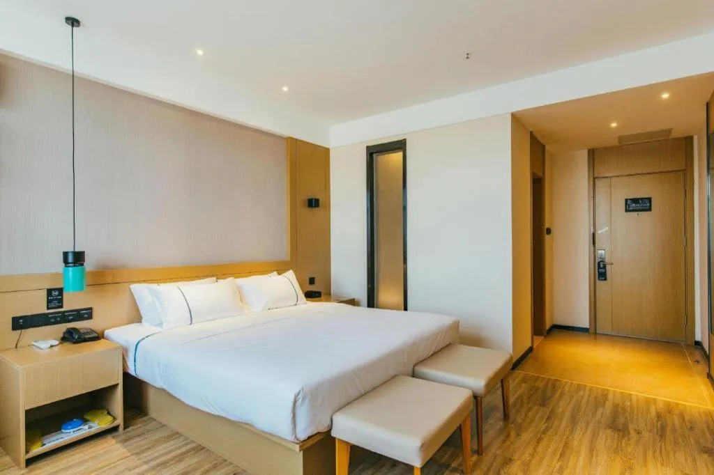 Bed in City Comfort Inn Wuhan Hongshan District Baishazhou Huangjiahu University Town