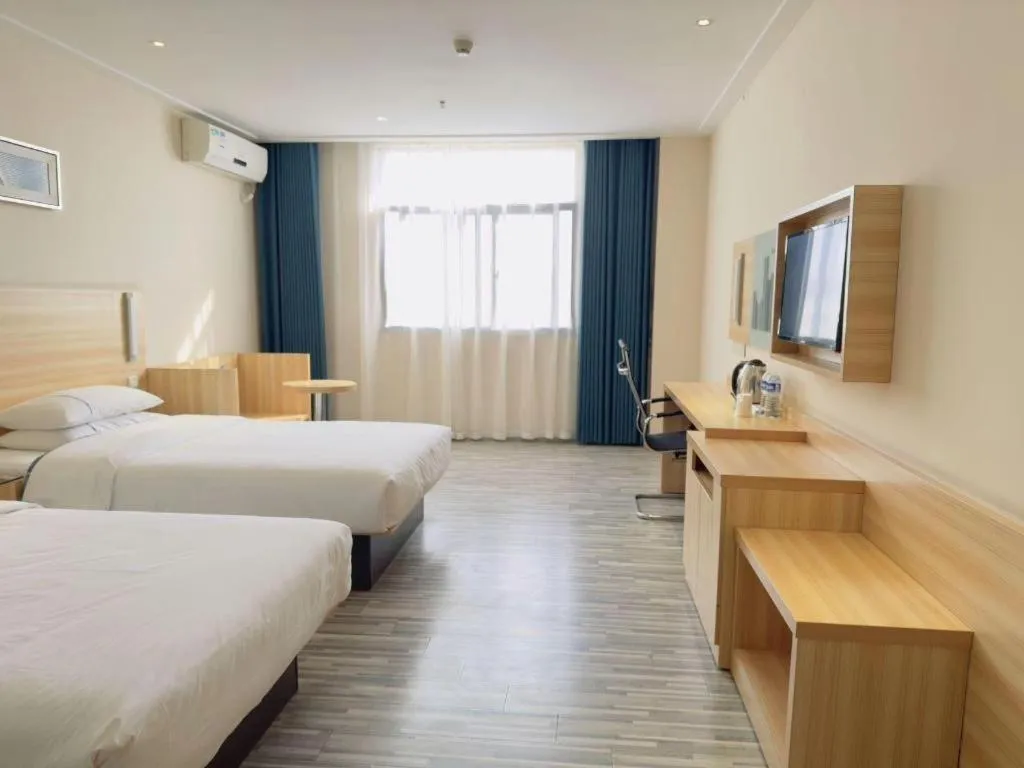 Bed in City Comfort Inn Wuhan Hongshan District Baishazhou Huangjiahu University Town