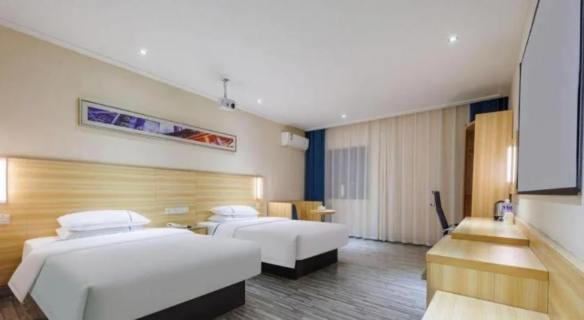 Bed in City Comfort Inn Wuhan Hongshan District Baishazhou Huangjiahu University Town