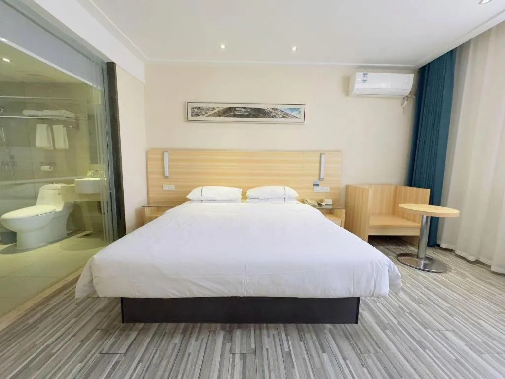 Bed in City Comfort Inn Wuhan Hongshan District Baishazhou Huangjiahu University Town