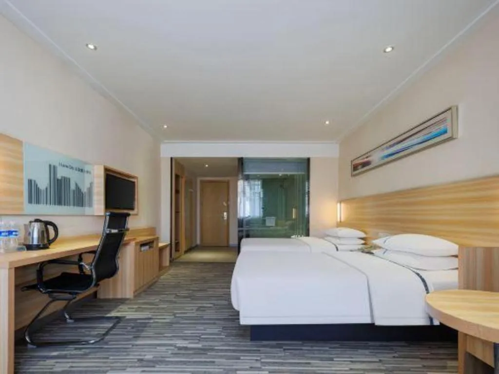 Bed in City Comfort Inn Wuhan Hongshan District Baishazhou Huangjiahu University Town