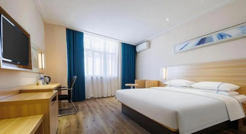 Bed in City Comfort Inn Wuhan Hongshan District Baishazhou Huangjiahu University Town