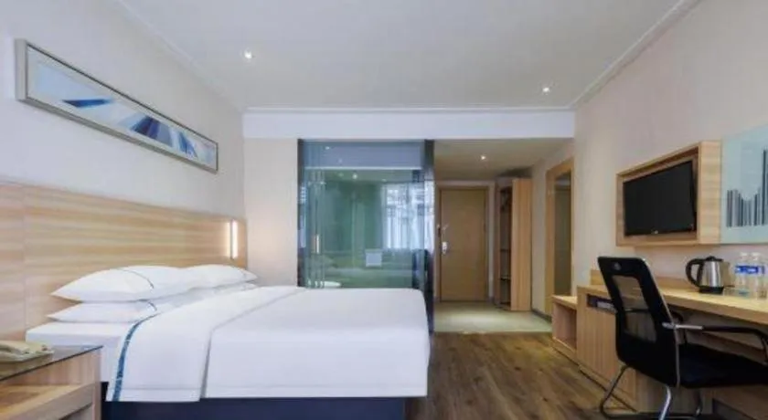 Bed in City Comfort Inn Wuhan Hongshan District Baishazhou Huangjiahu University Town