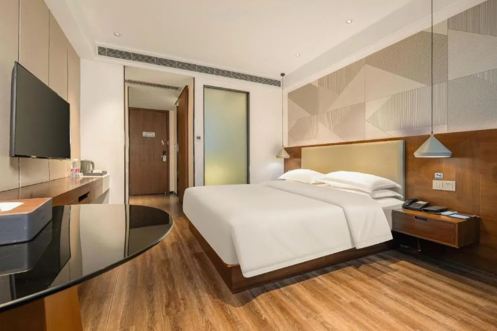 Bed in Borrman Hotel Nanning Beihu Bei Road Metro Station