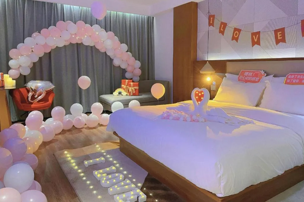 Bed in Borrman Hotel Nanning Beihu Bei Road Metro Station