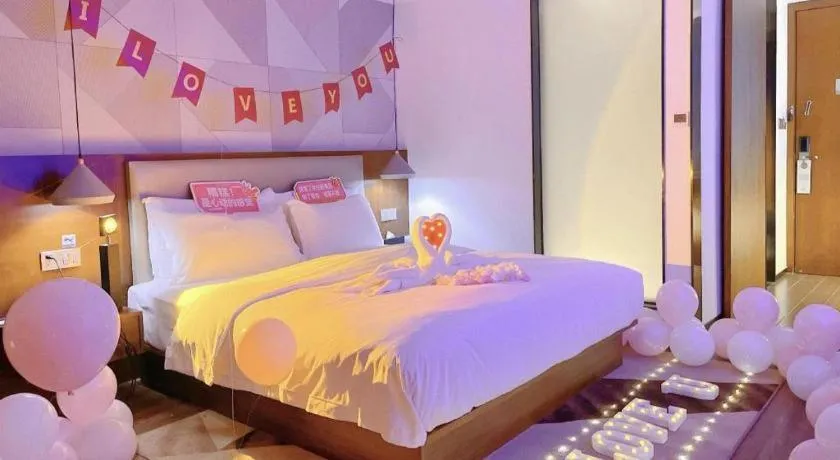 Bed in Borrman Hotel Nanning Beihu Bei Road Metro Station