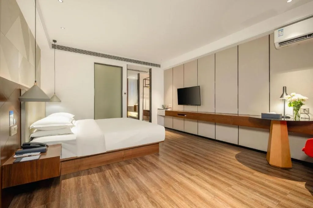 Bed in Borrman Hotel Nanning Beihu Bei Road Metro Station