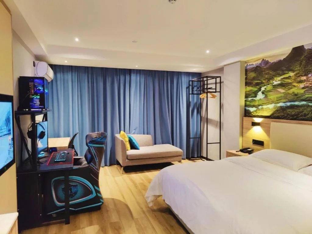 Bed in Borrman Hotel Nanning Beihu Bei Road Metro Station