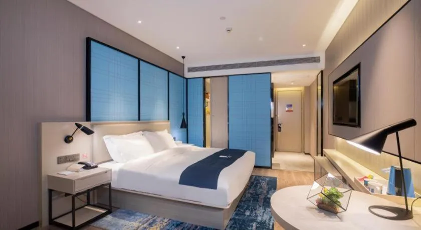 Bed in Echarm Hotel Guilin Zhongshan Zhong Road Liangjiang Sihu