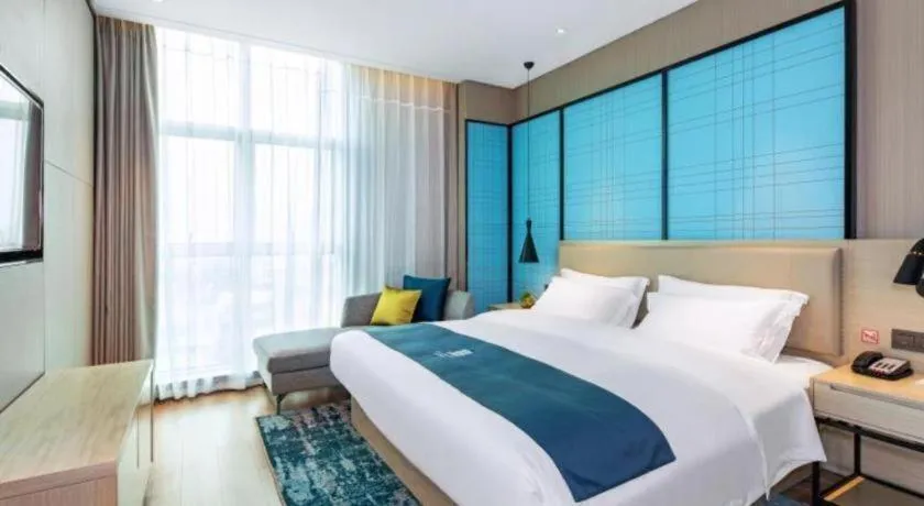 Bed in Echarm Hotel Guilin Zhongshan Zhong Road Liangjiang Sihu