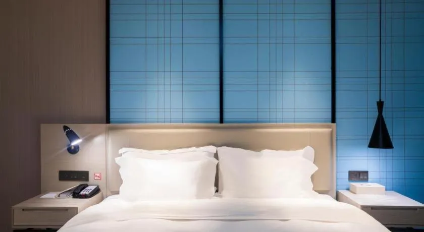 Bed in Echarm Hotel Guilin Zhongshan Zhong Road Liangjiang Sihu