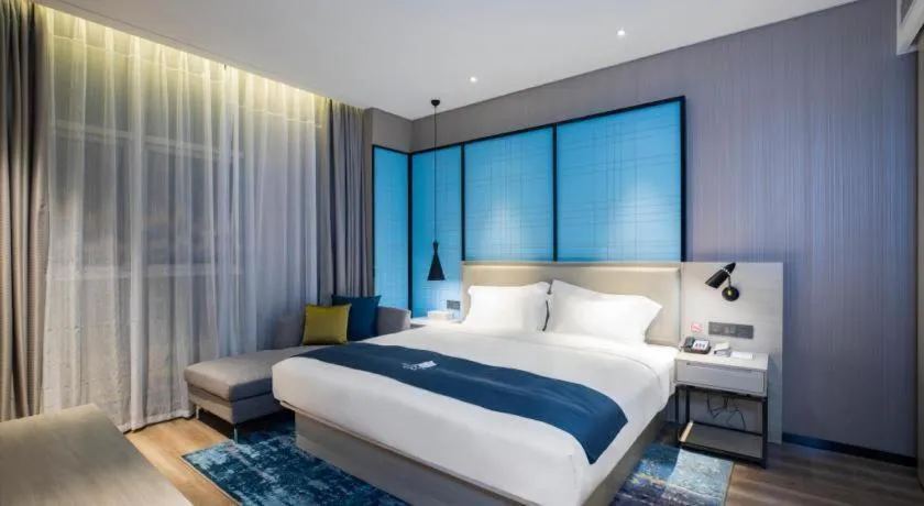 Bed in Echarm Hotel Guilin Zhongshan Zhong Road Liangjiang Sihu