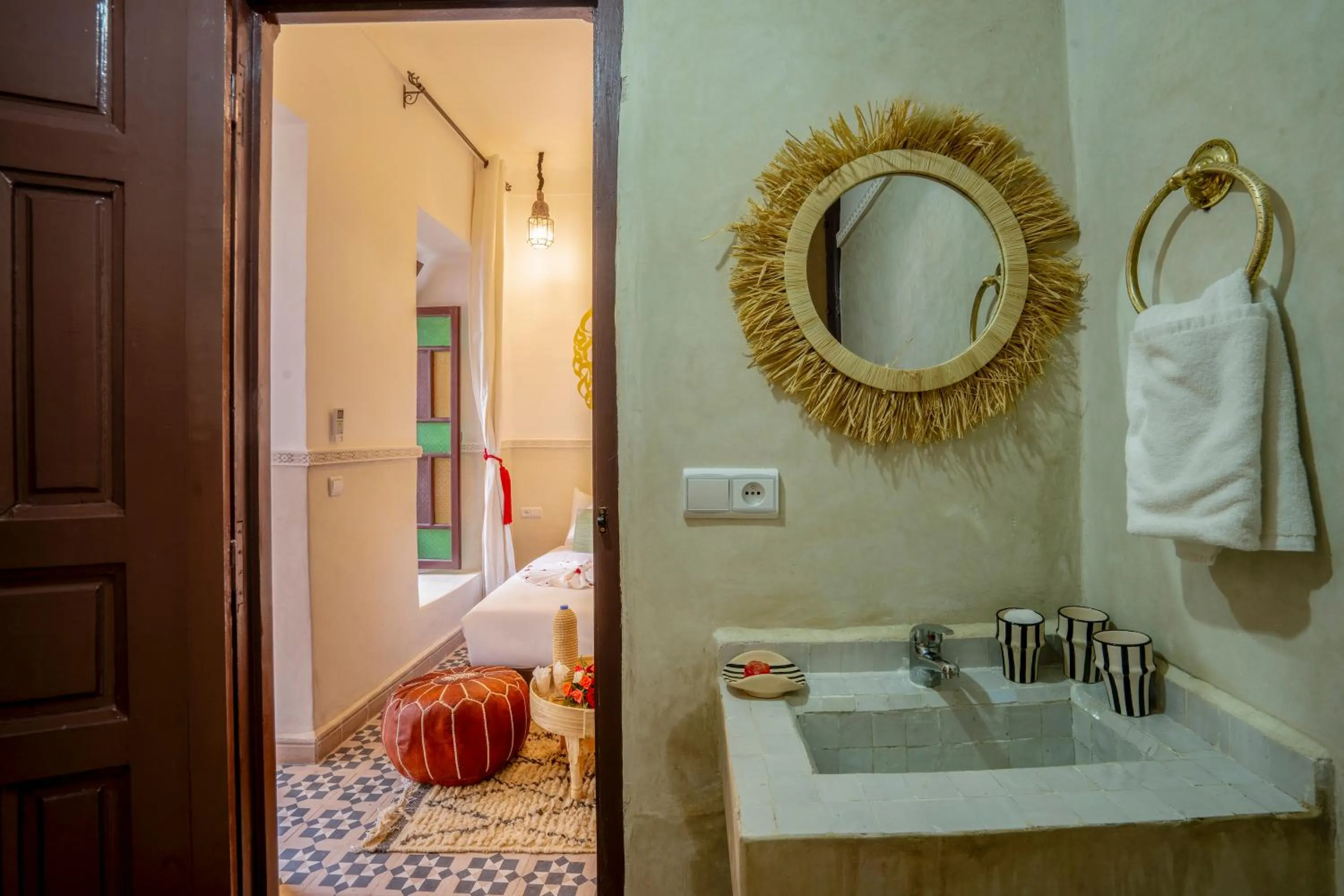 Bathroom in Riad Nuits D'orient Boutique Hotel & SPA