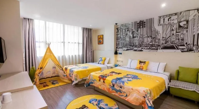 Bed in City Comfort Inn Guangzhou Dashi Metro Station Zoo Main Branch