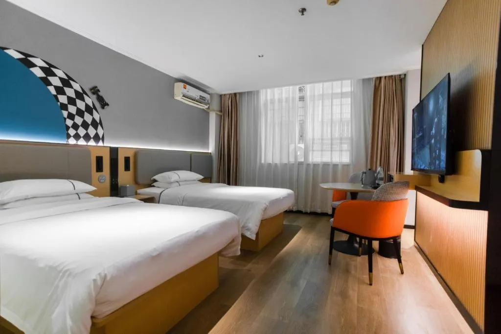 Bed in City Comfort Inn Guangzhou Dashi Metro Station Zoo Main Branch