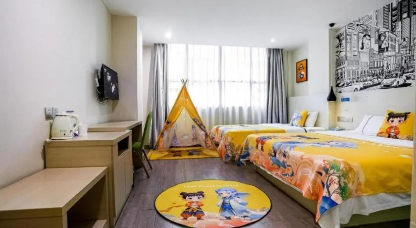 Bed in City Comfort Inn Guangzhou Dashi Metro Station Zoo Main Branch