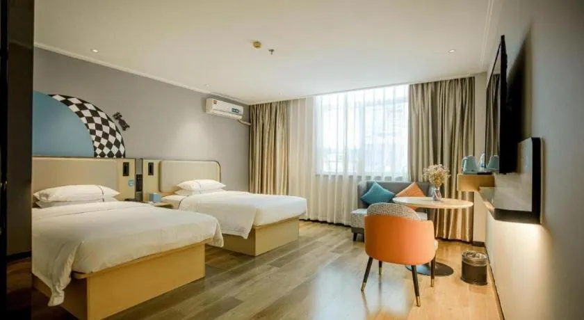 Bed in City Comfort Inn Guangzhou Dashi Metro Station Zoo Main Branch