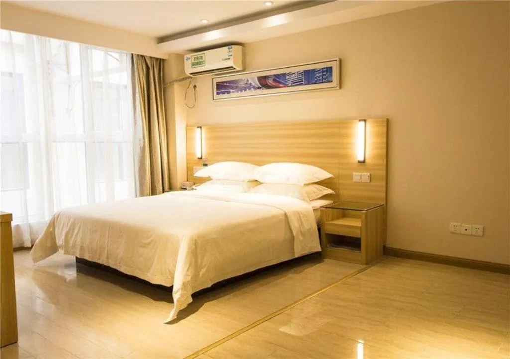 Bed in Jtour Inn Wuhan Hankou Railway East Plaza